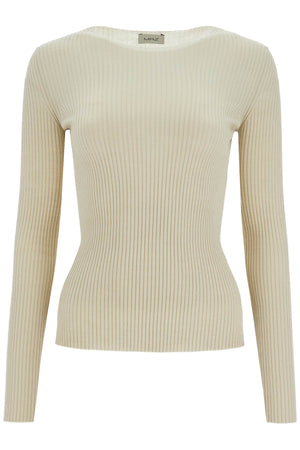 MRZ Slim Fit Ribbed Wool Crew Neck Sweater - Size S