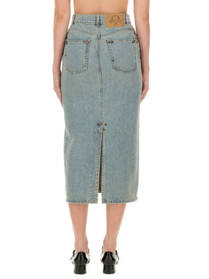 MOSCHINO COUTURE Stylish Women's Denim Skirt - Size 40