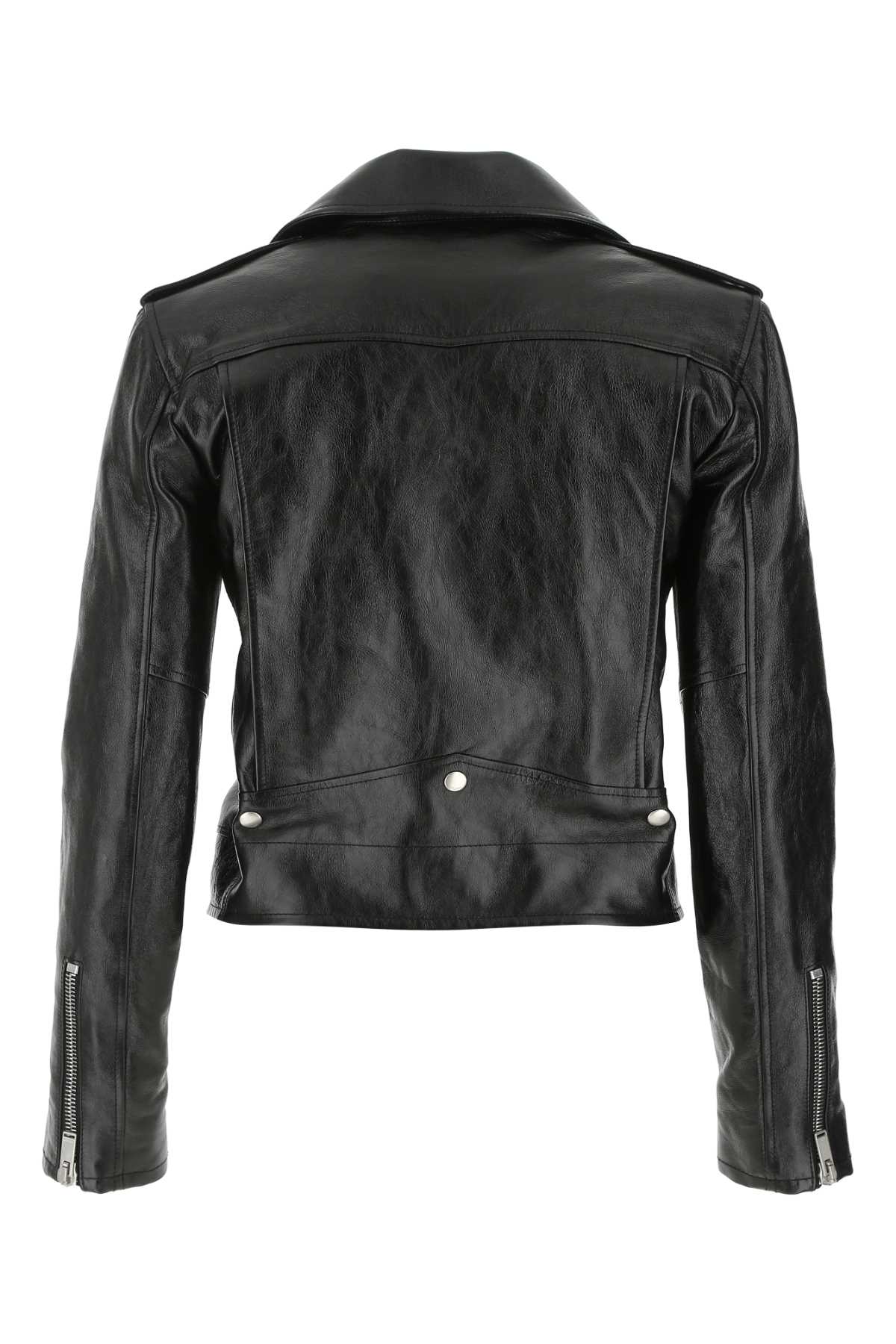 SAINT LAURENT Classic Black Leather Jacket for Women