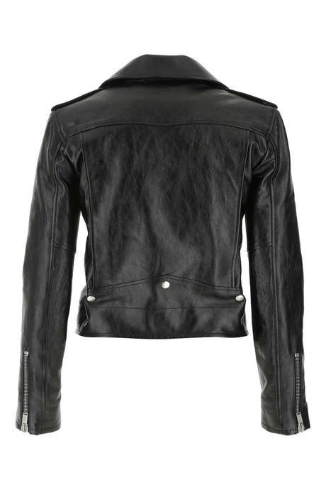 SAINT LAURENT Classic Black Leather Jacket for Women