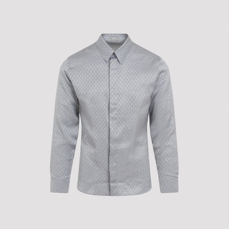 DIOR HOMME Luxurious Silk Long Sleeve Shirt for Men