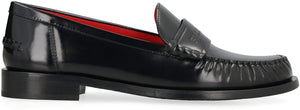FERRAGAMO Black Brushed Leather Loafers for Women | Fall/Winter 2024 Collection