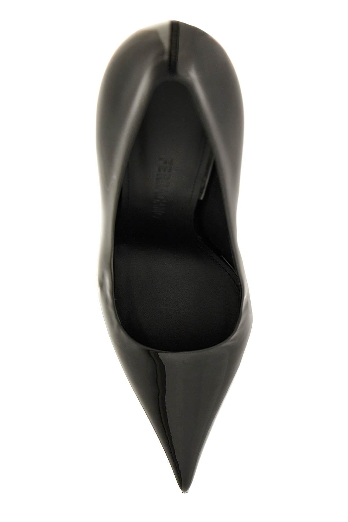 FERRAGAMO Classic Black Patent Leather Pumps for Women