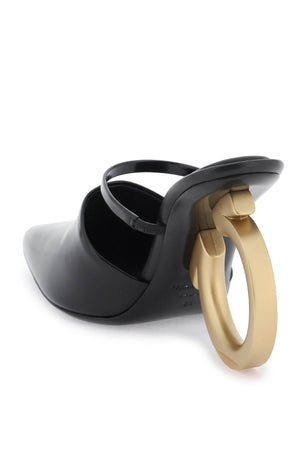Women's Black Sculptural Heel Sandals by FERRAGAMO for FW24