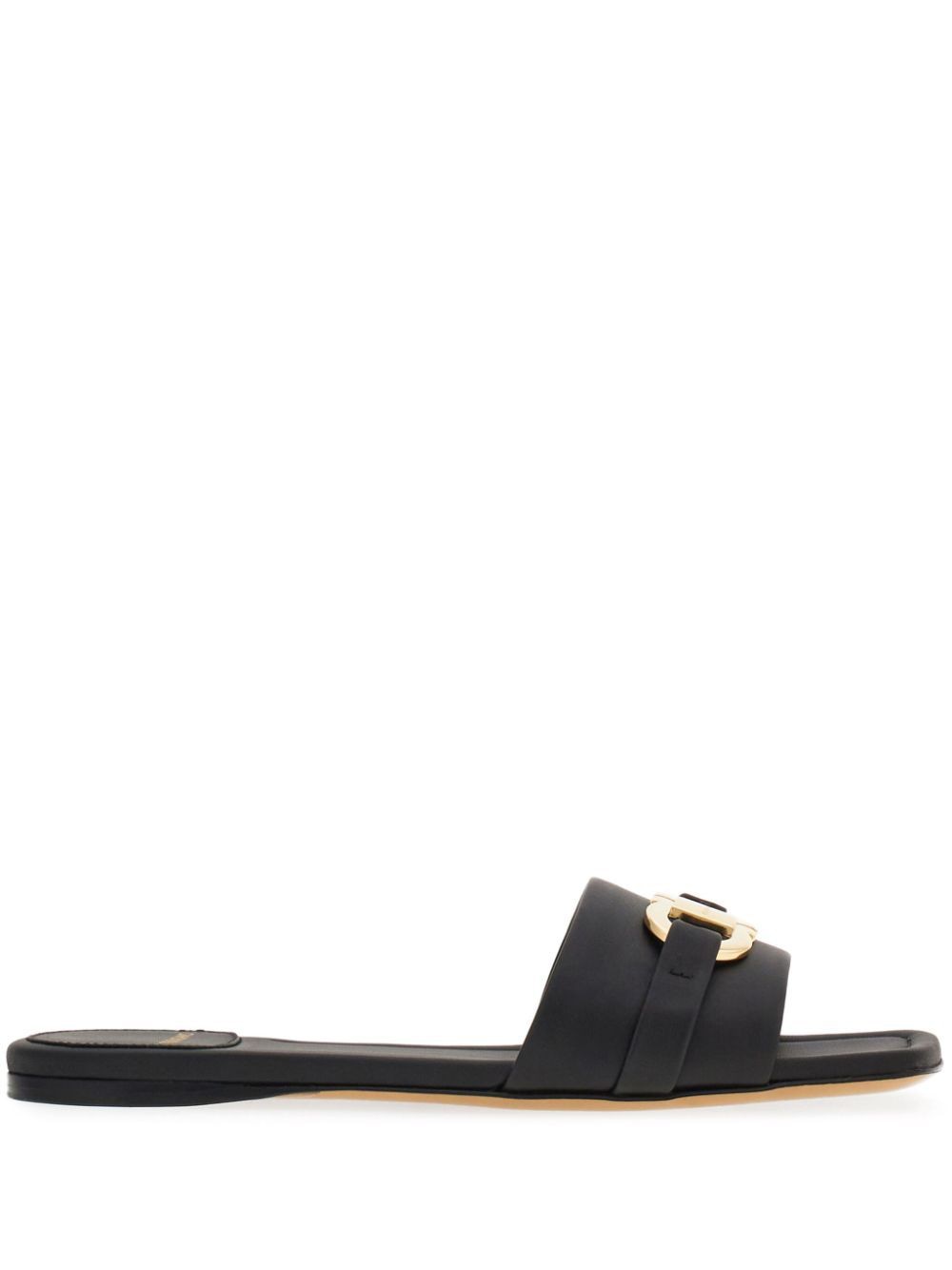 FERRAGAMO Flat Gancini Hook Slide Sandals for Women