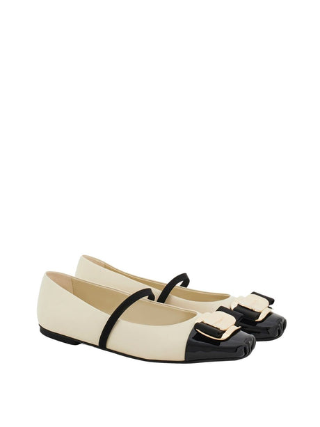 FERRAGAMO Leather Ballerina Flats for Women