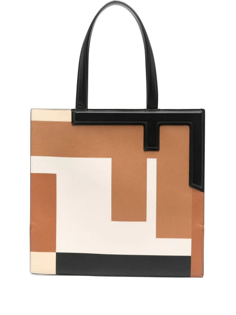 FENDI Medium Leather Flip Tote Bag - Perfect for Every Occasion