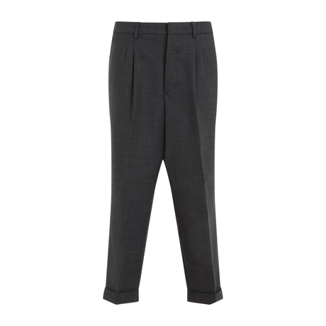 AMI Men's Tapered Carrot Fit Trousers