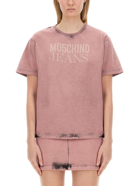 MOSCHINO JEANS Signature Logo T-Shirt - Size S