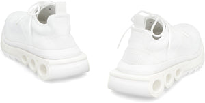 FERRAGAMO Men's White Fabric Low-Top Sneaker