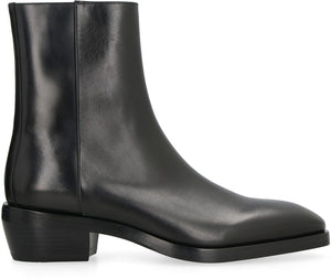 Ferragamo Premium Leather Ankle Boots for Men