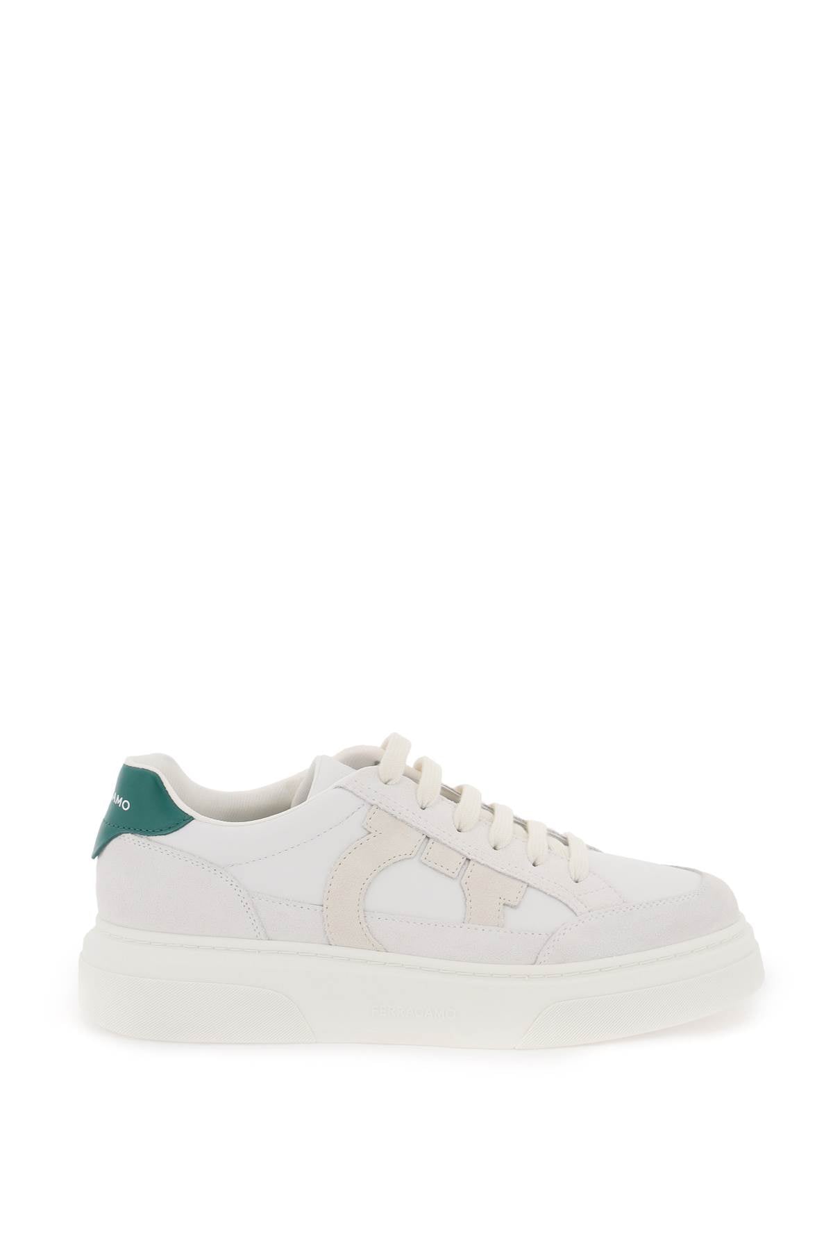 FERRAGAMO Men's Gancini Hook Low-Top Sneakers - Mixed Colors