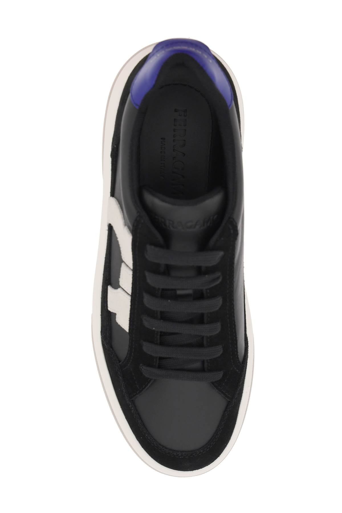 FERRAGAMO Gancini Hook Sneaker in Mixed Colors - Men's