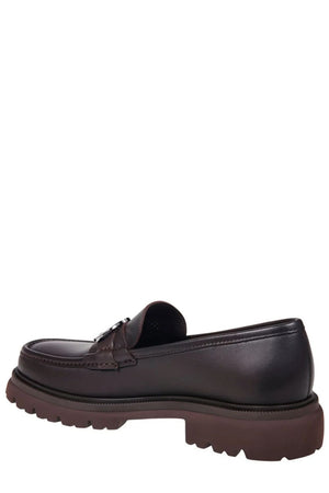 FERRAGAMO Men's Moccasin with Gancini Hook