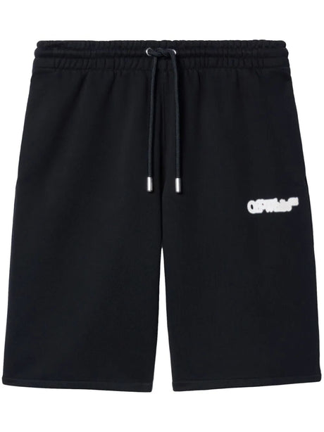 OFF-WHITE Mini Spray Arrow Track Shorts