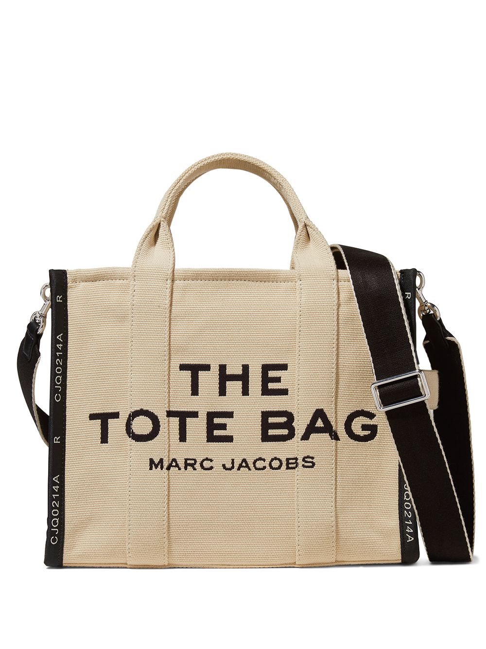 MARC JACOBS Jacquard Medium Cotton-Blend Tote with Contrast Logo and Silver Hardware