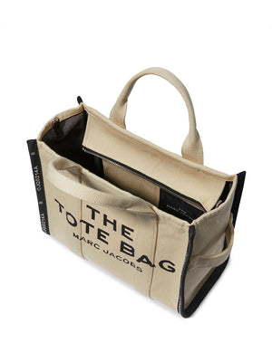 MARC JACOBS Jacquard Medium Cotton-Blend Tote with Contrast Logo and Silver Hardware