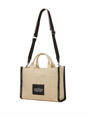 MARC JACOBS Jacquard Medium Cotton-Blend Tote with Contrast Logo and Silver Hardware