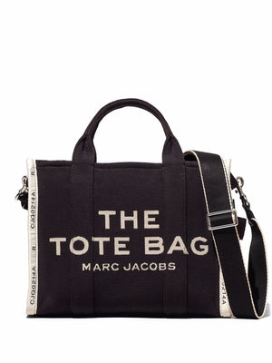 MARC JACOBS Jacquard Medium Cotton-Blend Tote with Contrast Logo and Silver Hardware