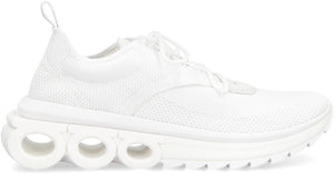 FERRAGAMO White Low-Top Fashion Sneakers for Women - FW23 Collection