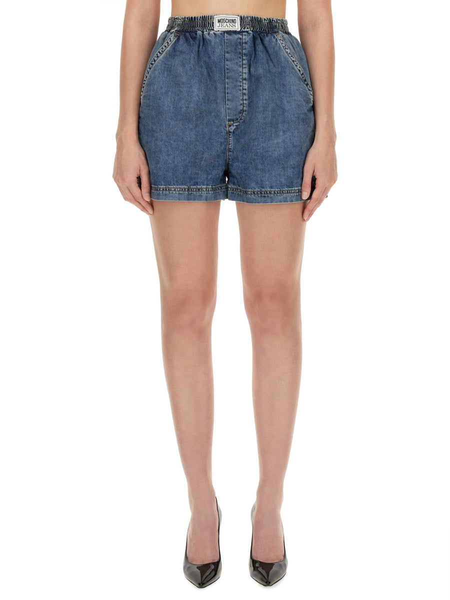 MOSCHINO JEANS Chic Women's Mini Denim Shorts - Size 27