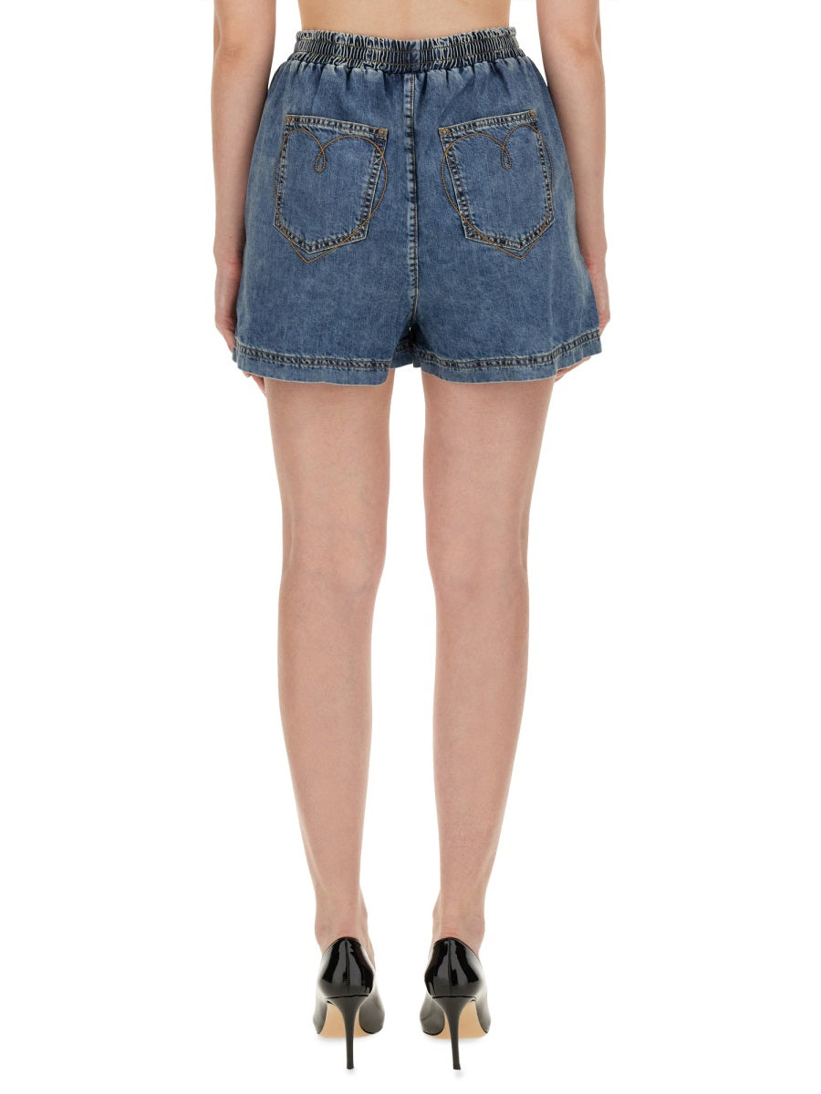 MOSCHINO JEANS Chic Women's Mini Denim Shorts - Size 27