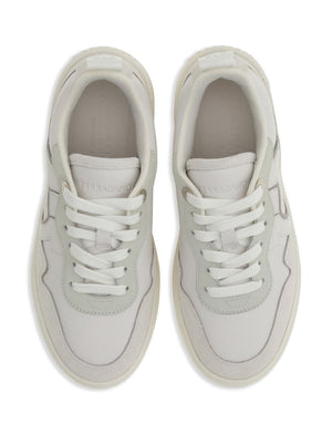 FERRAGAMO Chic Leather Gancini Hook Sneakers for Women