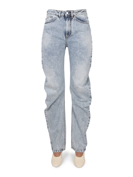 PHILOSOPHY DI LORENZO SERAFINI Classic Women's Denim Pants with Button and Zipper Closure