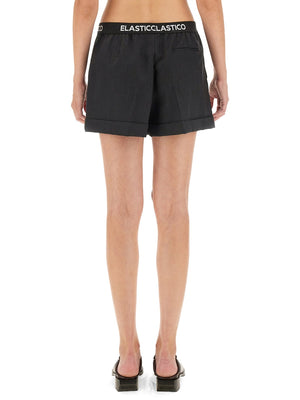 MOSCHINO COUTURE Chic Wool Shorts - Regular Fit, Size 40