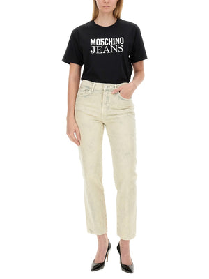 MOSCHINO JEANS Cropped Denim Jeans for Women - Size 27