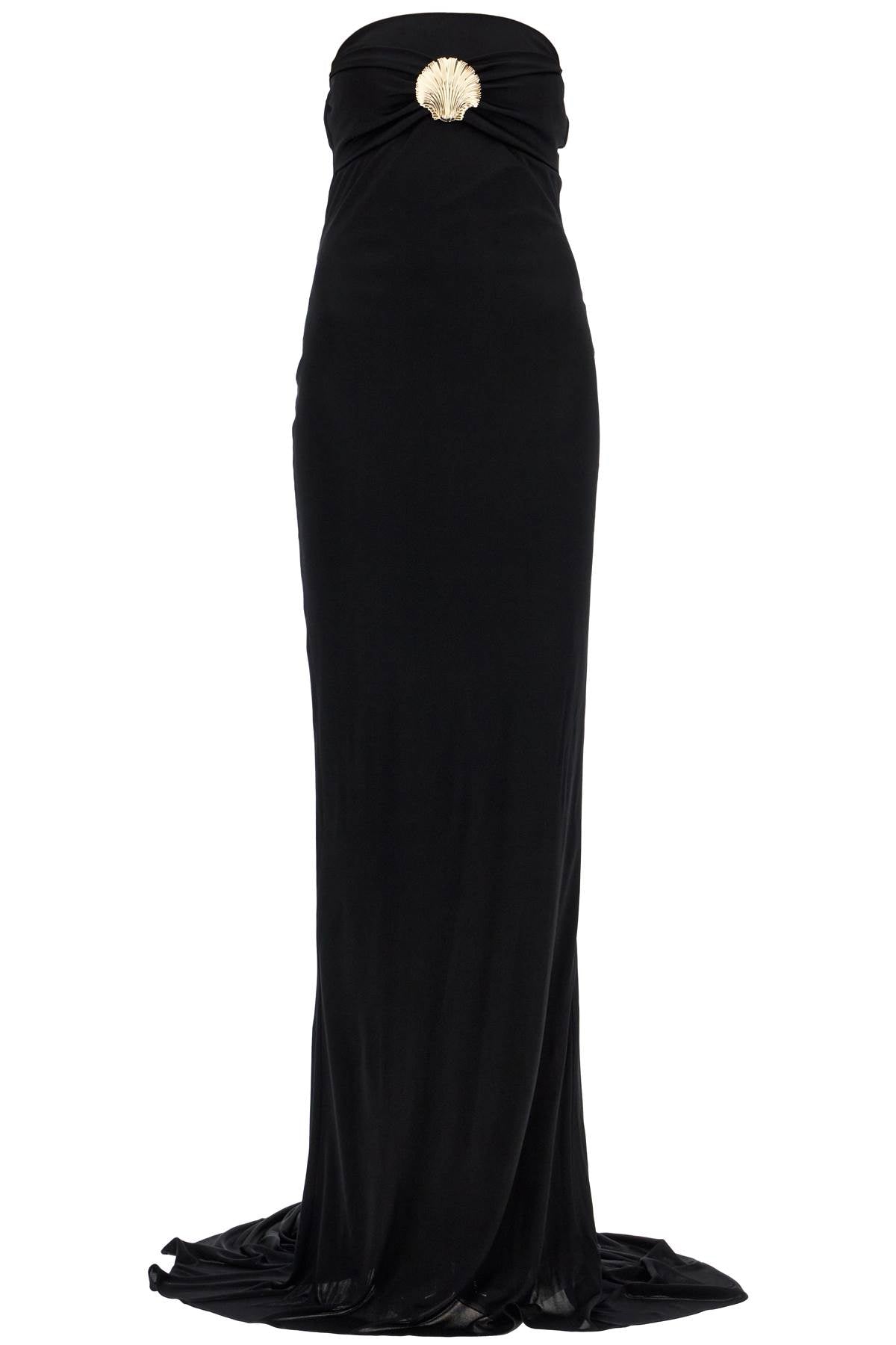 GIUSEPPE DI MORABITO Maxi Dress with Removable Shell Brooch - Size 40