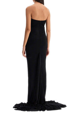 GIUSEPPE DI MORABITO Maxi Dress with Removable Shell Brooch - Size 40