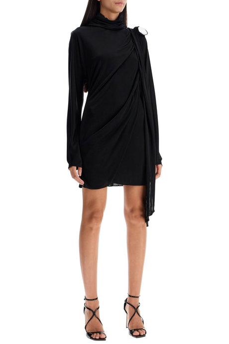 GIUSEPPE DI MORABITO Gathered Long Sleeve Mini Dress