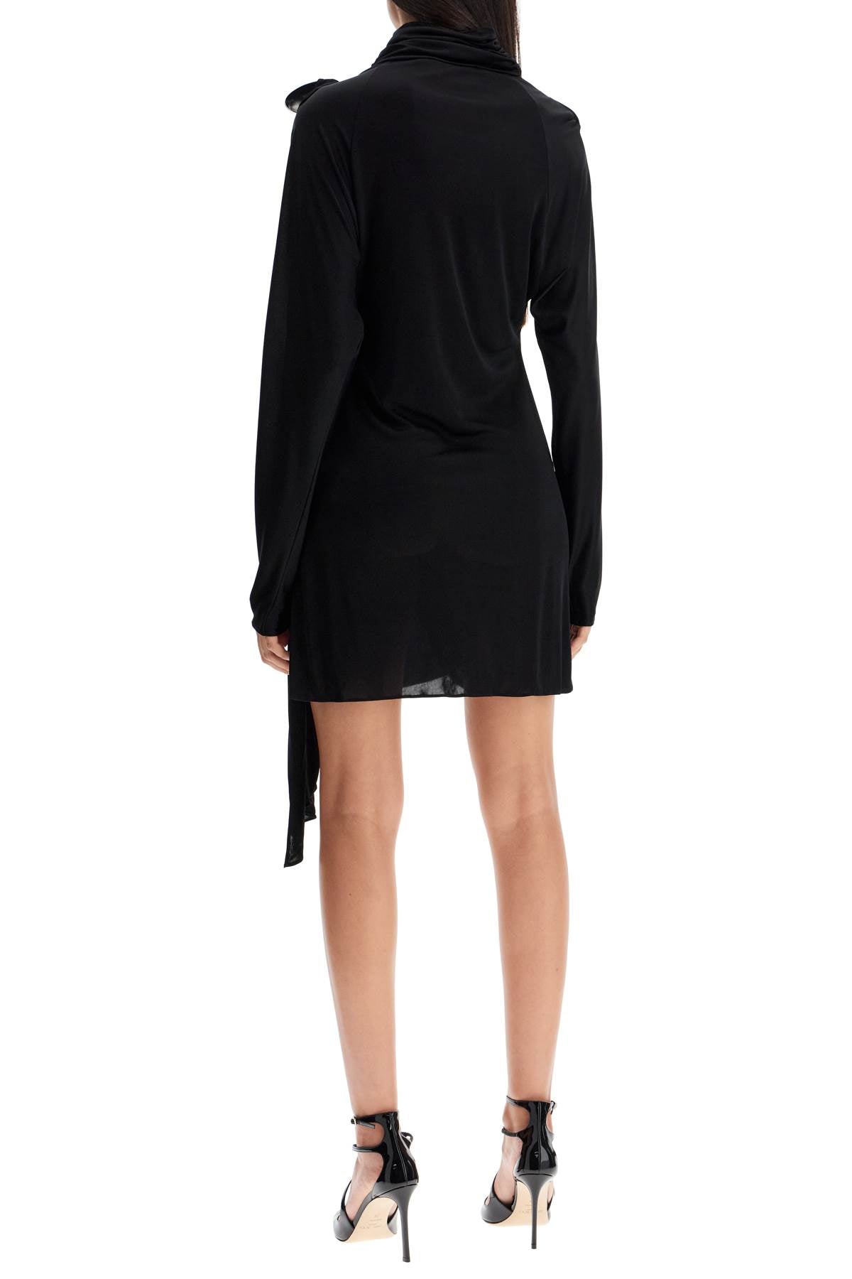 GIUSEPPE DI MORABITO Gathered Long Sleeve Mini Dress