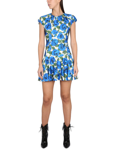 PHILOSOPHY DI LORENZO SERAFINI Rose Print Mini Dress