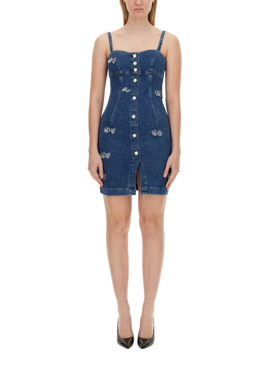 MOSCHINO JEANS Denim Mini Dress for Women