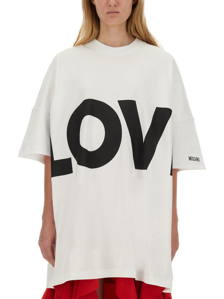 MOSCHINO COUTURE Oversized Cotton Interlock Dress