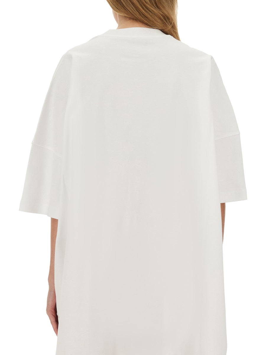 MOSCHINO COUTURE Oversized Cotton Interlock Dress