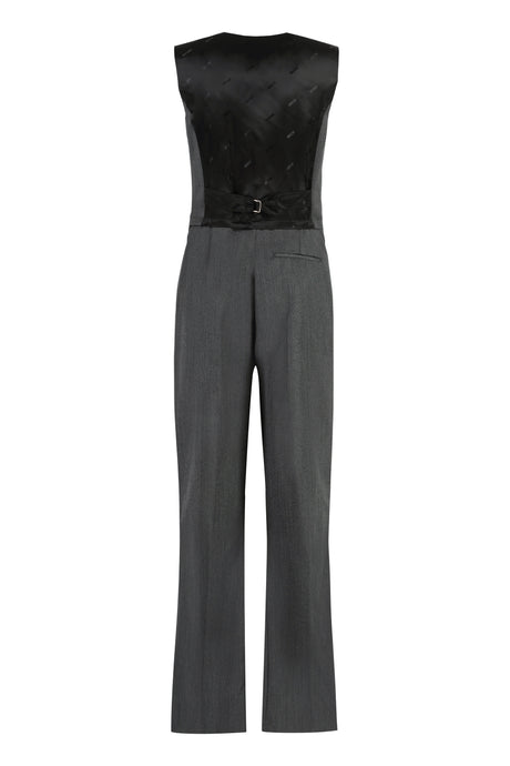 MOSCHINO COUTURE Elegant Virgin Wool Jumpsuit for Women