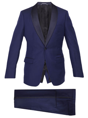 DIOR HOMME Light Blue Wool Tuxedo for Men - Regular Fit, FW23