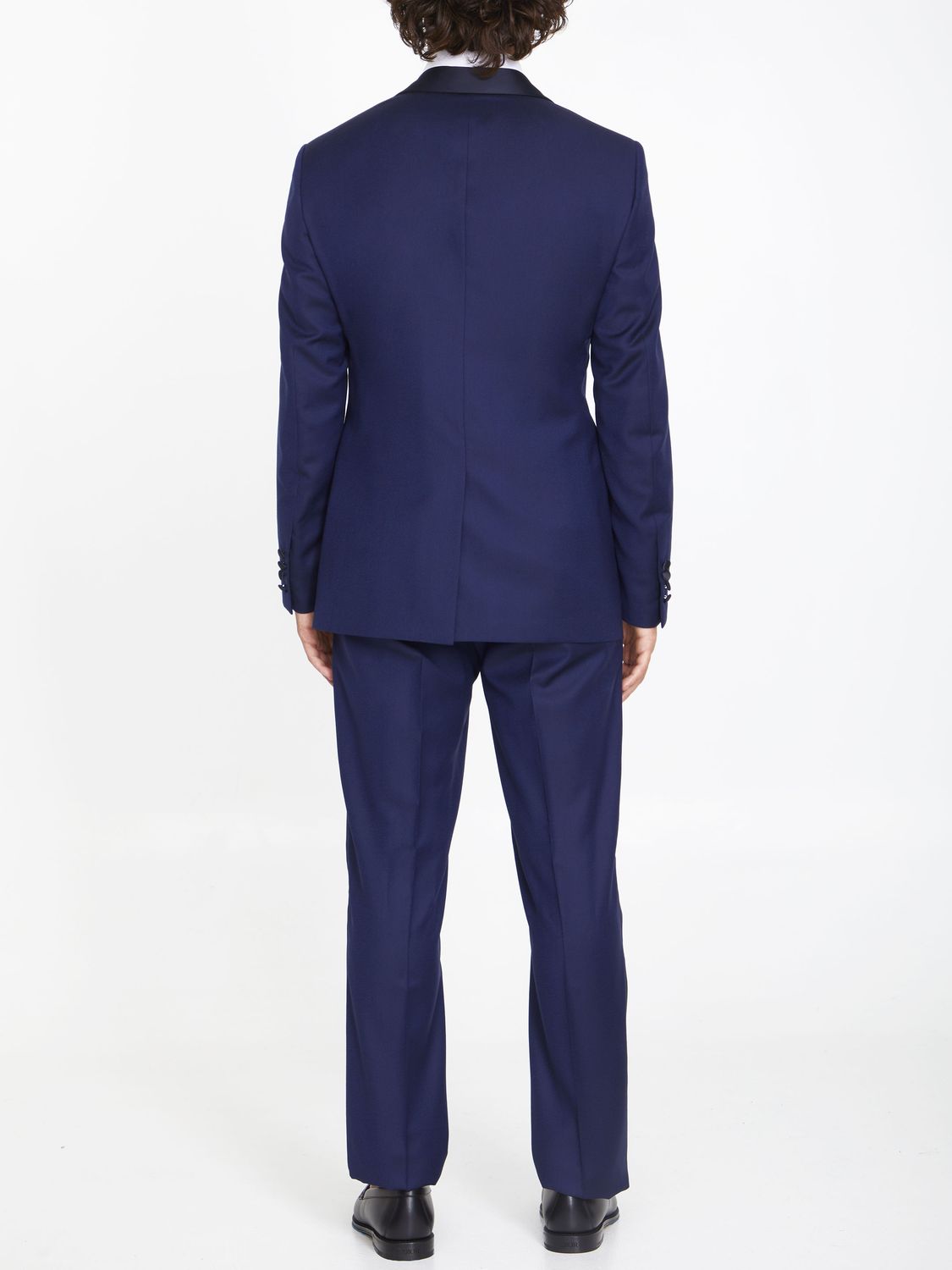 DIOR HOMME Light Blue Wool Tuxedo for Men - Regular Fit, FW23