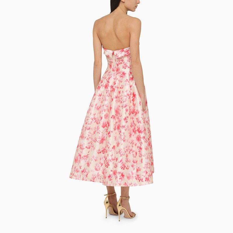 Váy Midi Floral với Thiết kế Bustier - Bộ Sưu Tập Nữ SS24