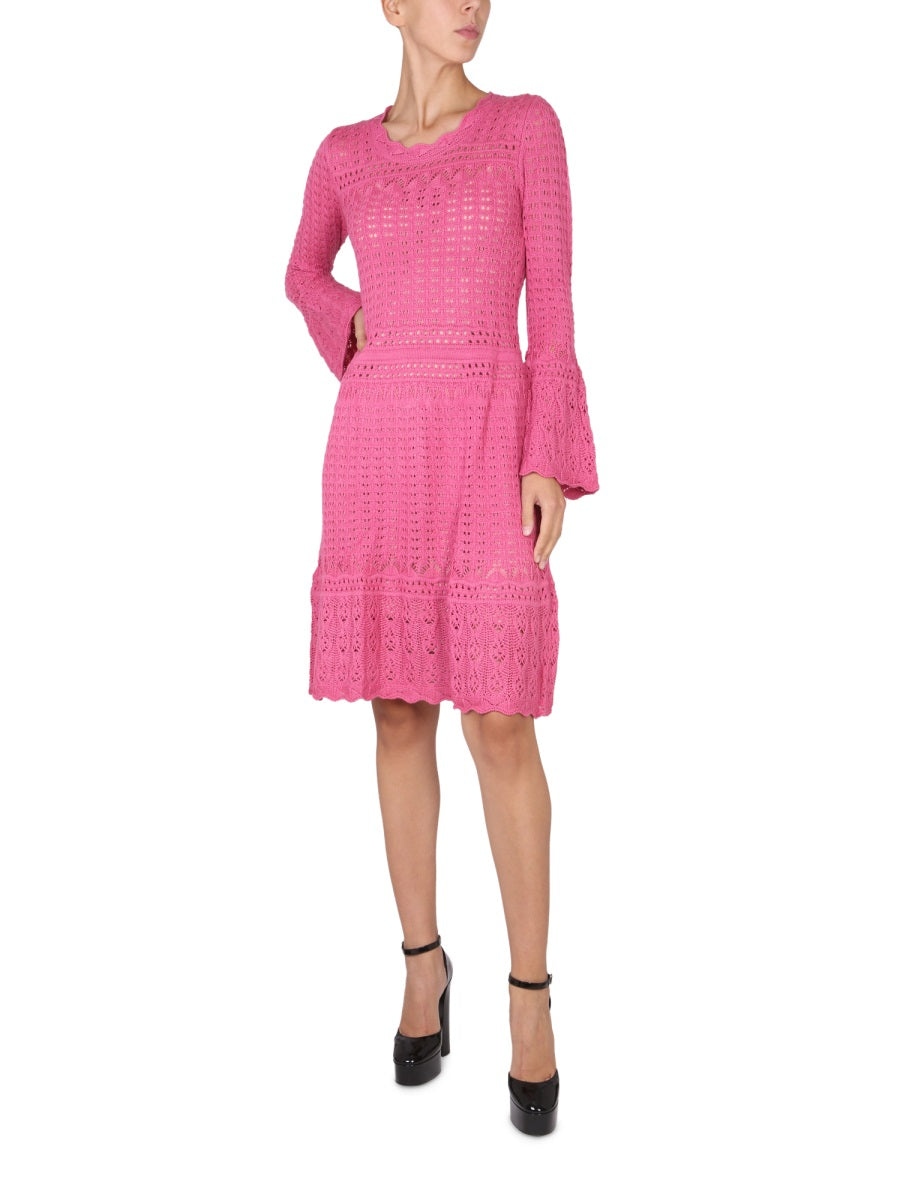 BOUTIQUE MOSCHINO Wool Blend Long Sleeve Dress