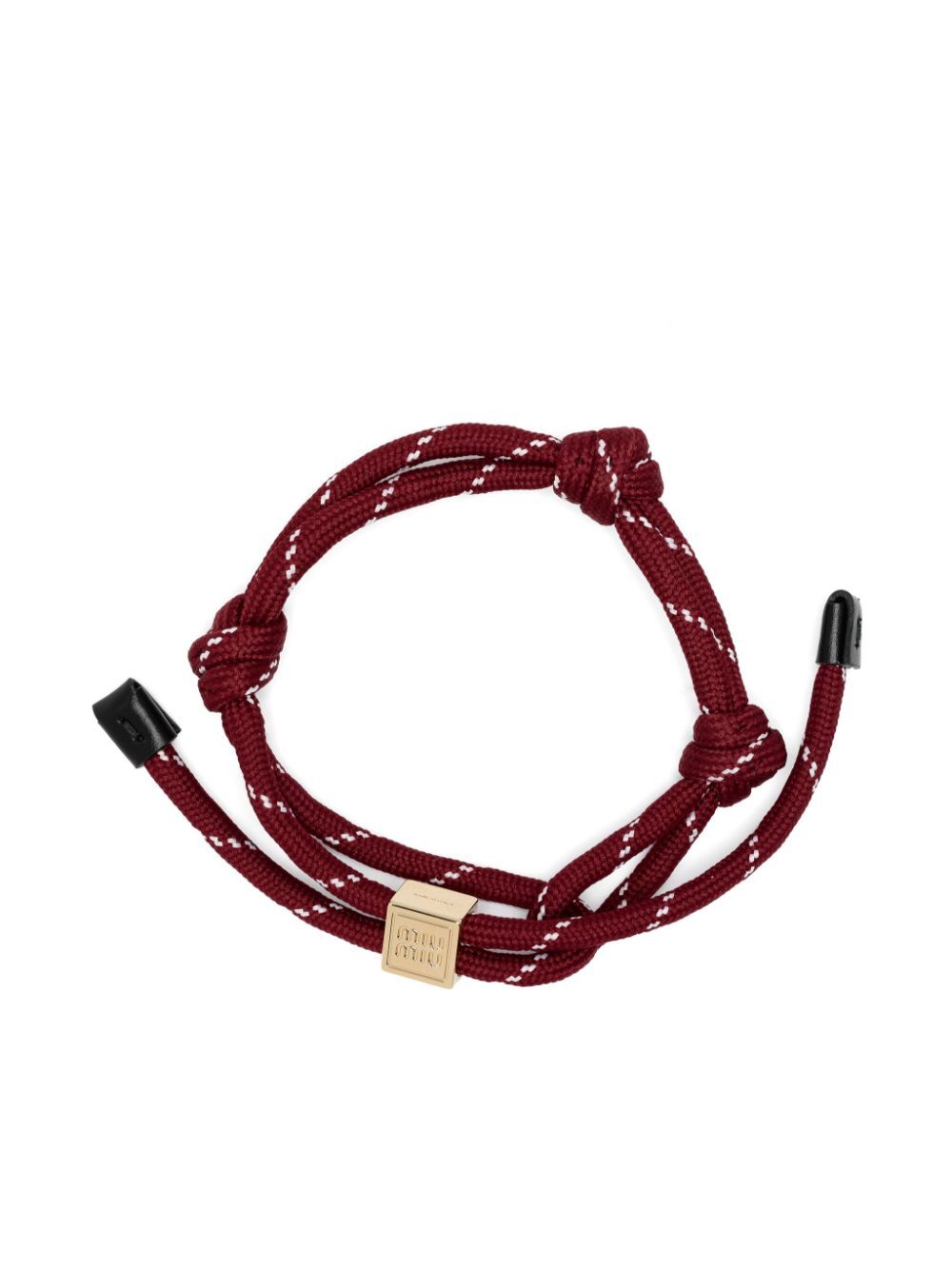 MIUMIU Men's Cord and Nylon Bracelet - SS25 Collection