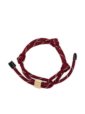 MIUMIU Men's Cord and Nylon Bracelet - SS25 Collection