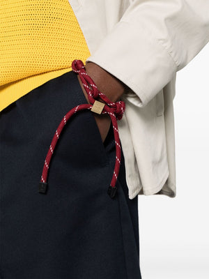 MIUMIU Men's Cord and Nylon Bracelet - SS25 Collection