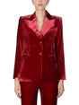 BOUTIQUE MOSCHINO Elegant Velvet Jacket with Peaked Lapels