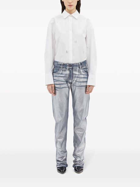 MSGM Metallic Slim Fit Jeans for Men