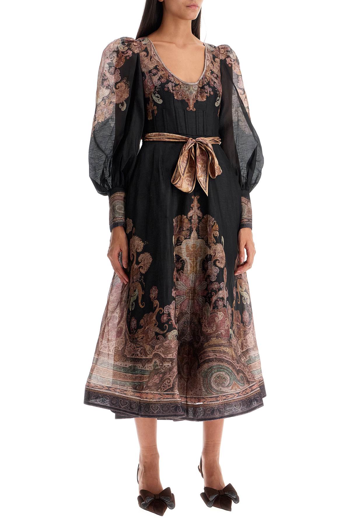 ZIMMERMANN Elegant Paisley Midi Dress for Women