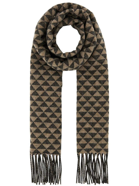 PRADA Double Wool and Cashmere Scarf - 190 x 28 cm